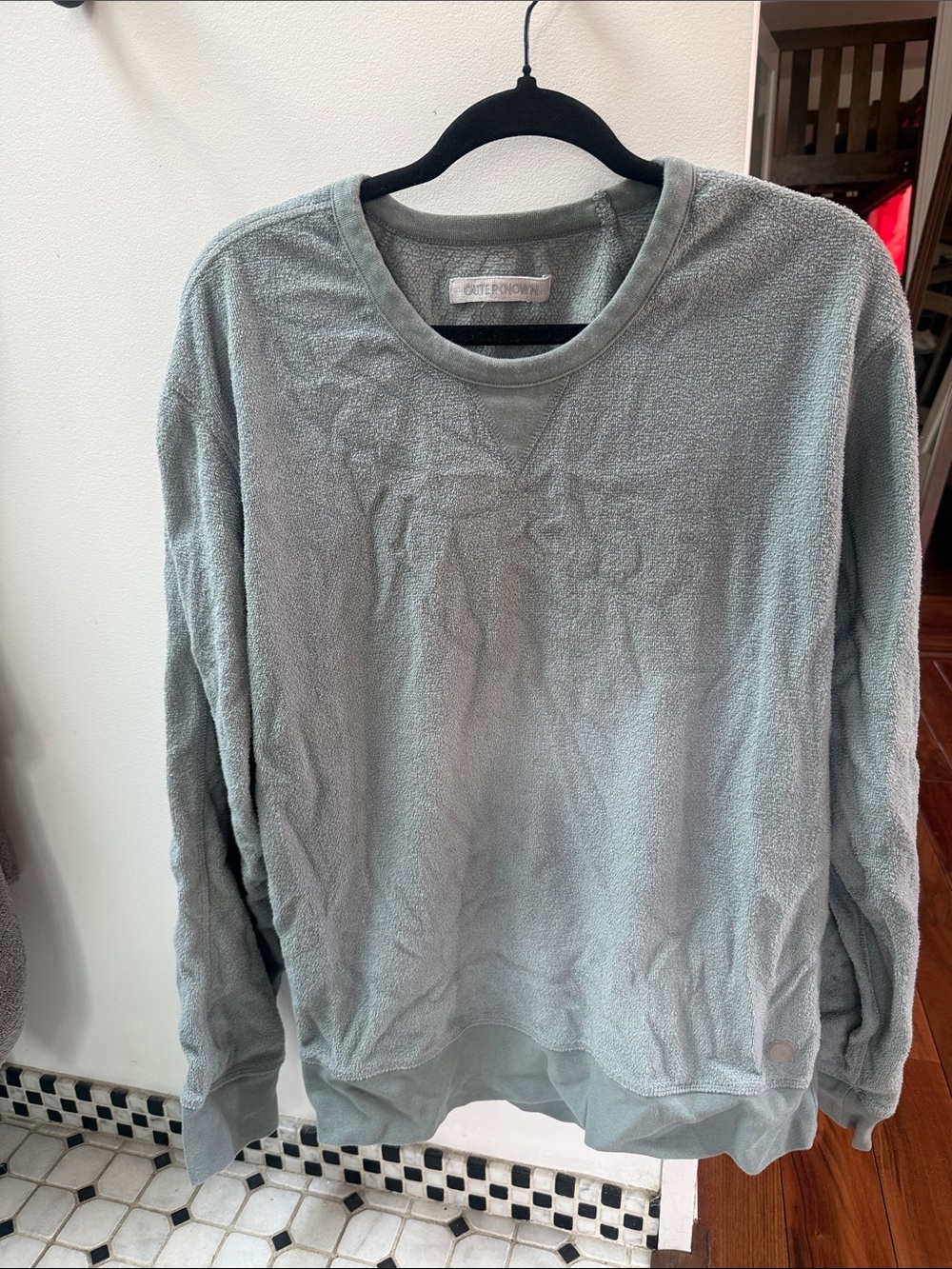 Outerknown Men's Crewneck Sweater — Heather Sage
